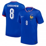 Nogometni Dresovi Francuska Tchouameni 8 Domaći Euro 2024 Kratkih Rukava